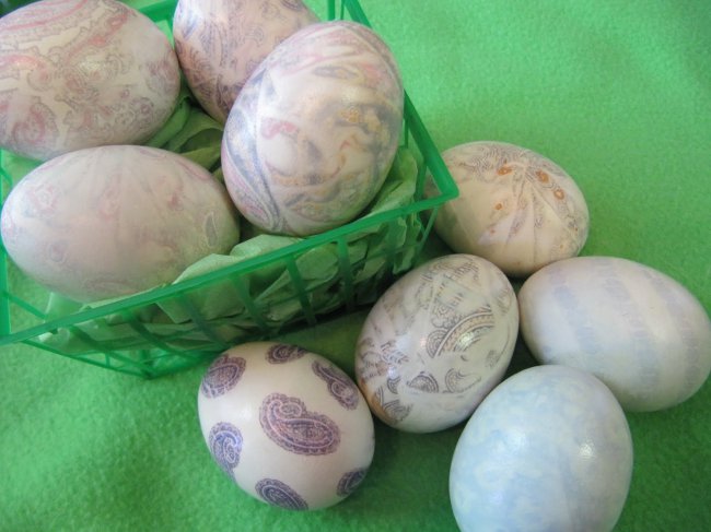 Húsvéti decoupage of eggs
