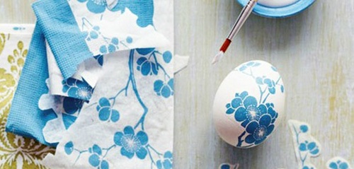 Húsvéti decoupage of eggs