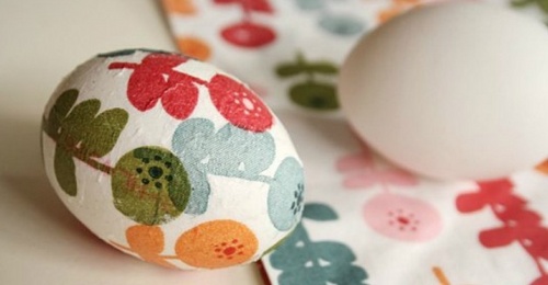 Húsvéti decoupage of eggs