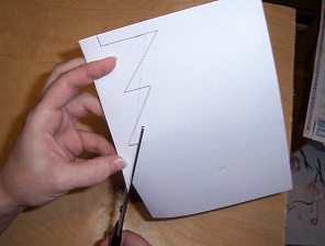 vágja ki a kartonot üresen a munkadarabot