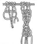 Macrame: csavart lánc
