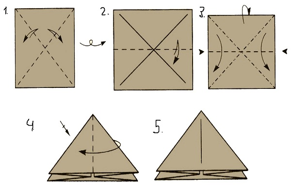 hóember origami kezdőknek