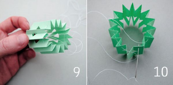 Gyönyörű hópelyhek a 2017-es újévre a saját kezükben papír - diagramok és fotók szakaszaiban. Mesterkurzusok a nagy hópelyhek gyermekeire az origami technikában