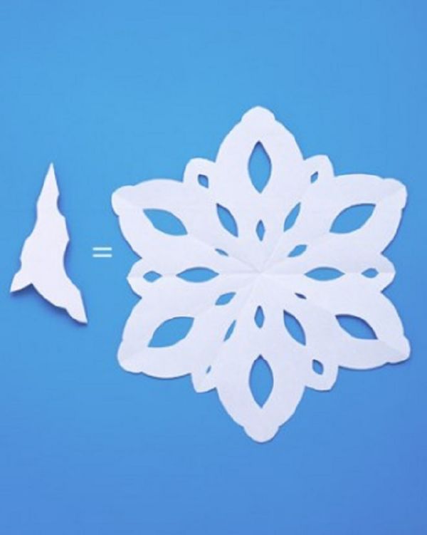 Gyönyörű hópelyhek a 2017-es újévre a saját kezükben papír - diagramok és fotók szakaszaiban. Mesterkurzusok a nagy hópelyhek gyermekeire az origami technikában