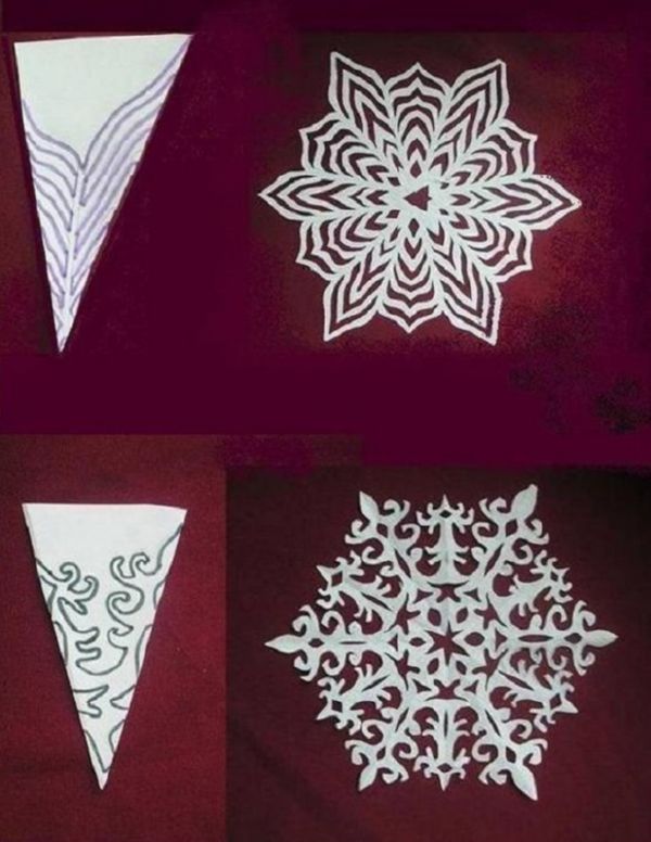 Gyönyörű hópelyhek a 2017-es újévre a saját kezükben papír - diagramok és fotók szakaszaiban. Mesterkurzusok a nagy hópelyhek gyermekeire az origami technikában Gyönyörű hópelyhek a 2017-es újévre a saját kezükben papír - diagramok és fotók szakaszaiban. Mesterkurzusok a nagy hópelyhek gyermekeire az origami technikában