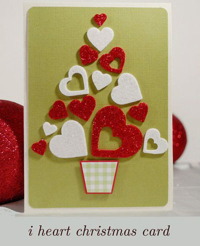 Karácsonyi kártya scrapbooking stílusban a New Year 2015 saját kezűleg