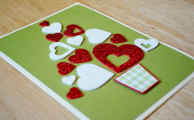 Karácsonyi kártya scrapbooking stílusban a New Year 2015 saját kezűleg