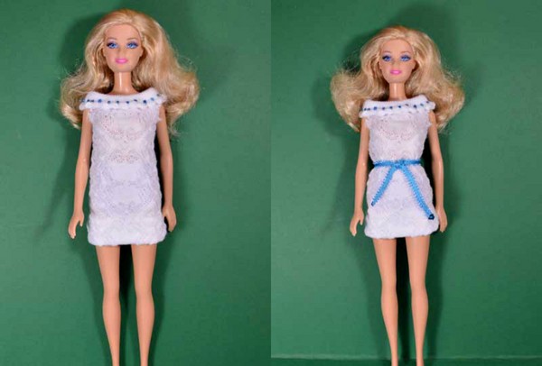 Ruhák Barbie saját kezébe - minták és minták