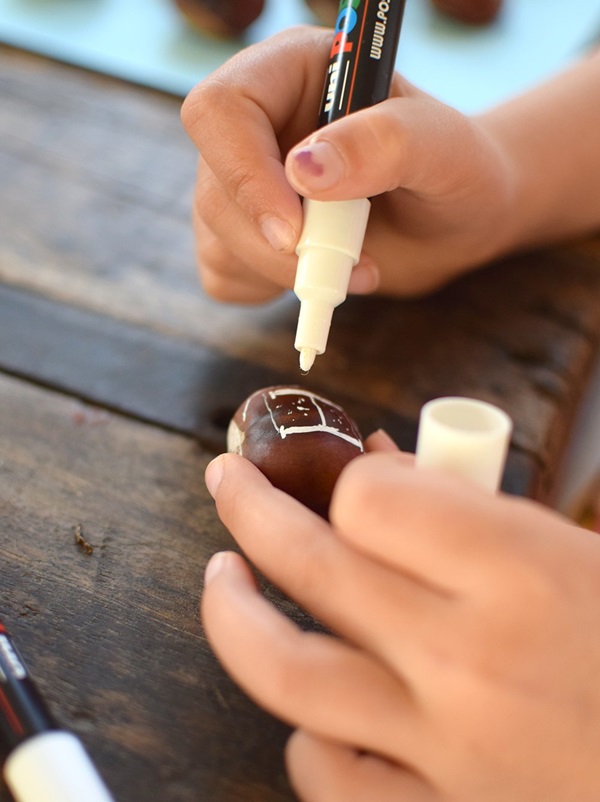 Gesztenye mesterségek az őszi témában