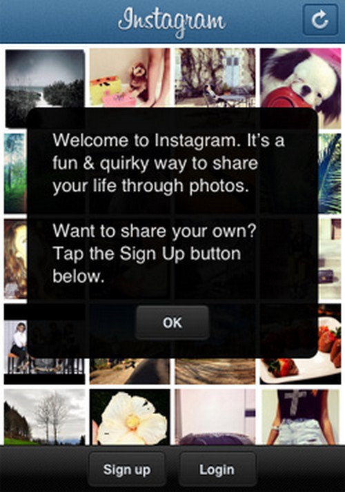 Az Instagram regisztrációhoz szükséges utasítások