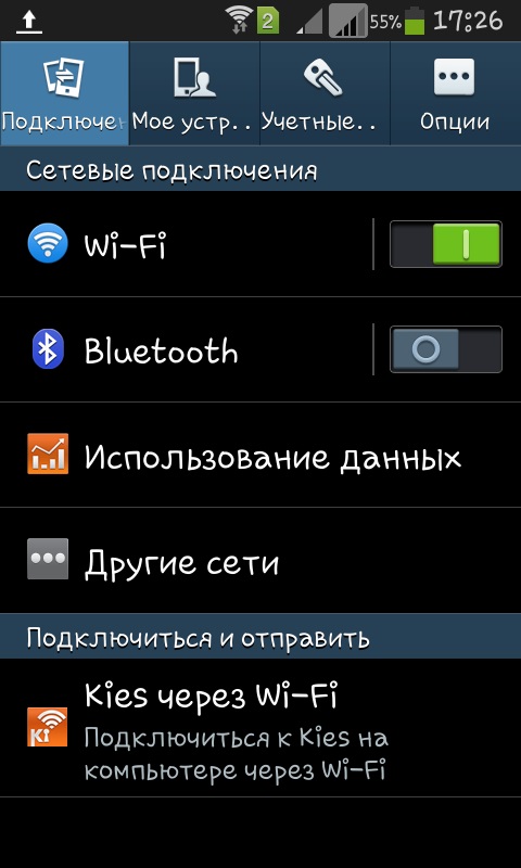A wifi használata a telefonon