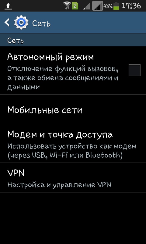 A wifi használata a telefonon