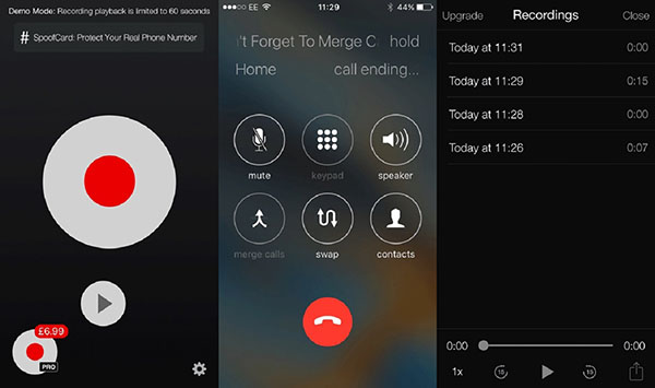 Telefonbeszélgetés rögzítése iPhone-on