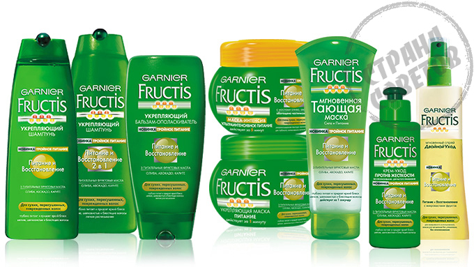 Garnier Fructis táplálkozás és helyreállítás