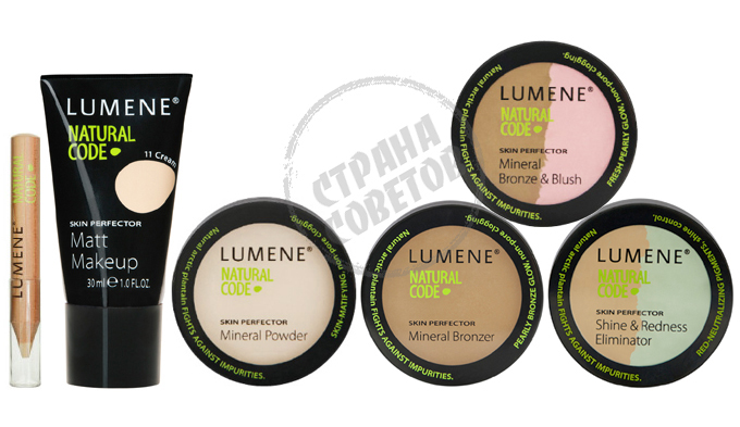 Lumene Natural Code alapozó, krémpor, kompakt por, blush, bronz, ceruza