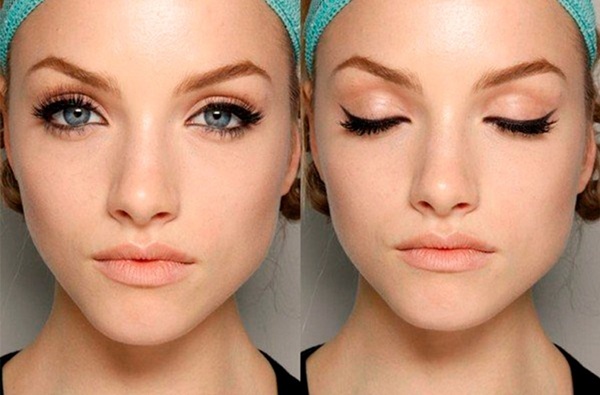 Hogyan húzzunk nyilakat az eyeliner előtt?