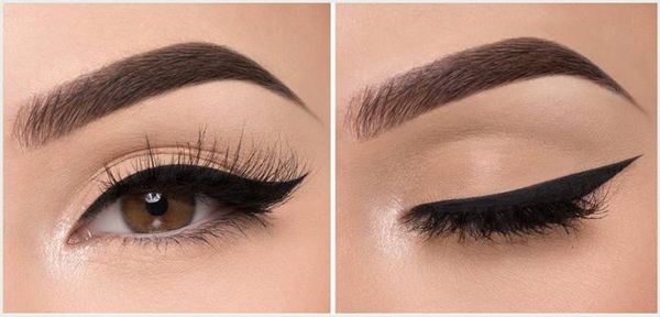 Hogyan húzzunk nyilakat az eyeliner előtt?