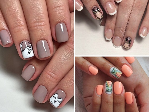 Nail Art egy köröm - őszi trend-2016