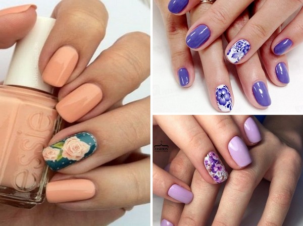 Nail Art egy köröm - őszi trend-2016