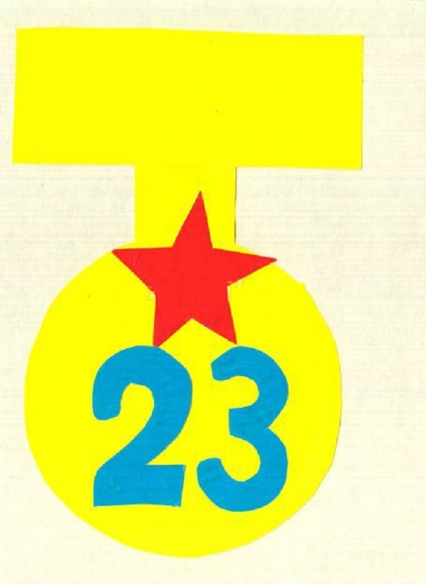 Applique február 23-án, saját kezét