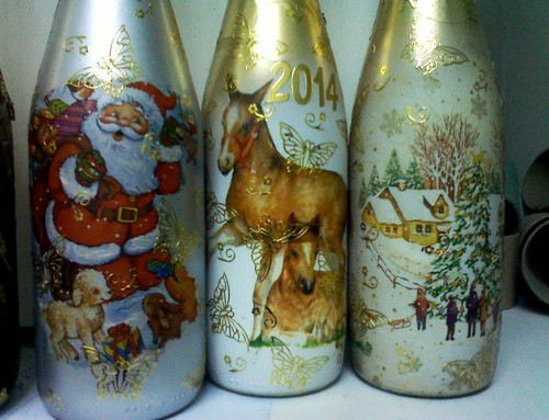 A pezsgő díszítése az újévre