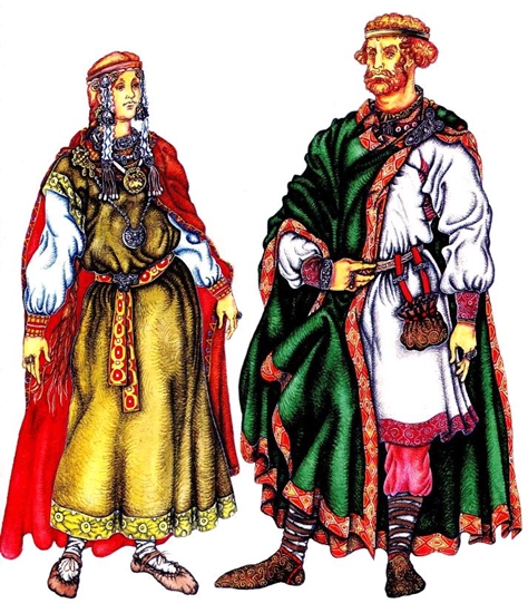 Az ókori Rus ruhák