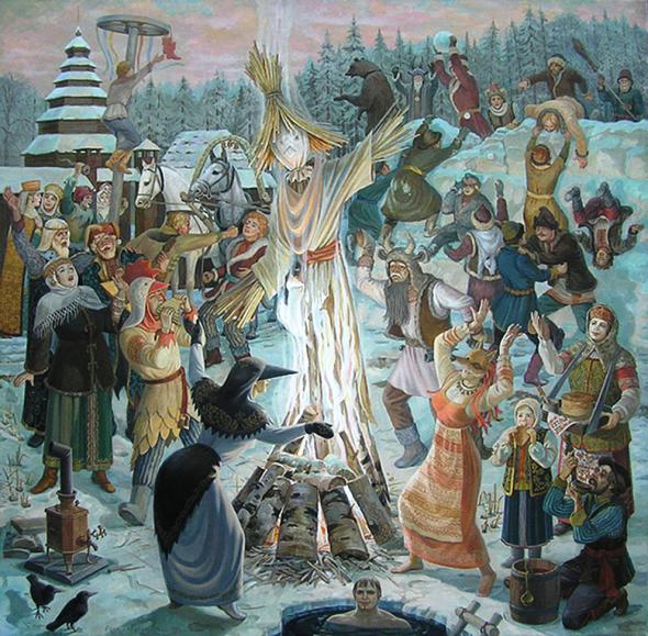 Hogyan kell felhívni Shrovetide? Rajzolj egy tavaszi szünetet a gyerekekkel
