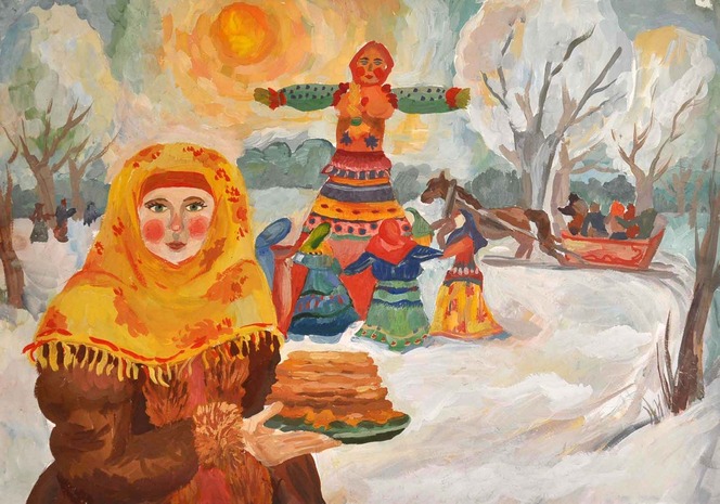 Hogyan kell felhívni Shrovetide? Rajzolj egy tavaszi szünetet a gyerekekkel