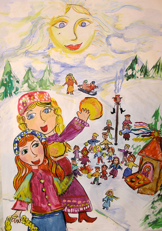 Hogyan kell felhívni Shrovetide? Rajzolj egy tavaszi szünetet a gyerekekkel