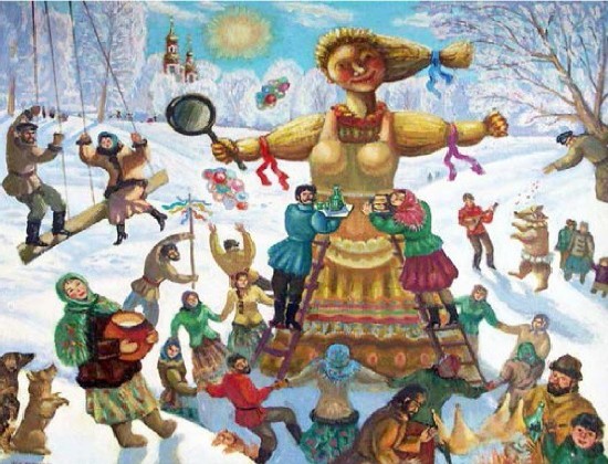Hogyan kell felhívni Shrovetide? Rajzolj egy tavaszi szünetet a gyerekekkel