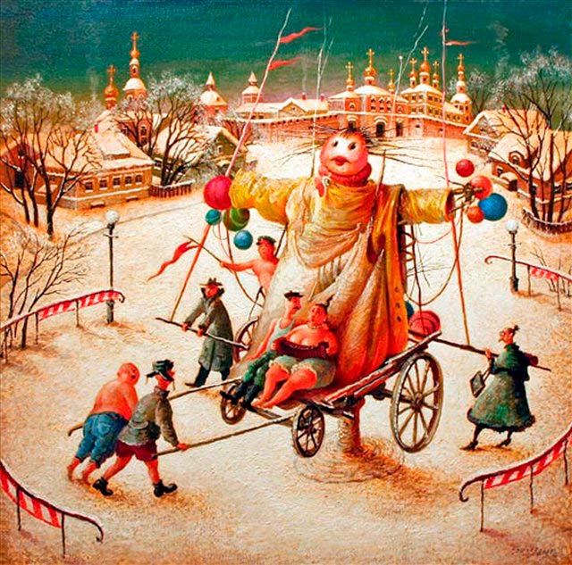 Hogyan kell felhívni Shrovetide? Rajzolj egy tavaszi szünetet a gyerekekkel