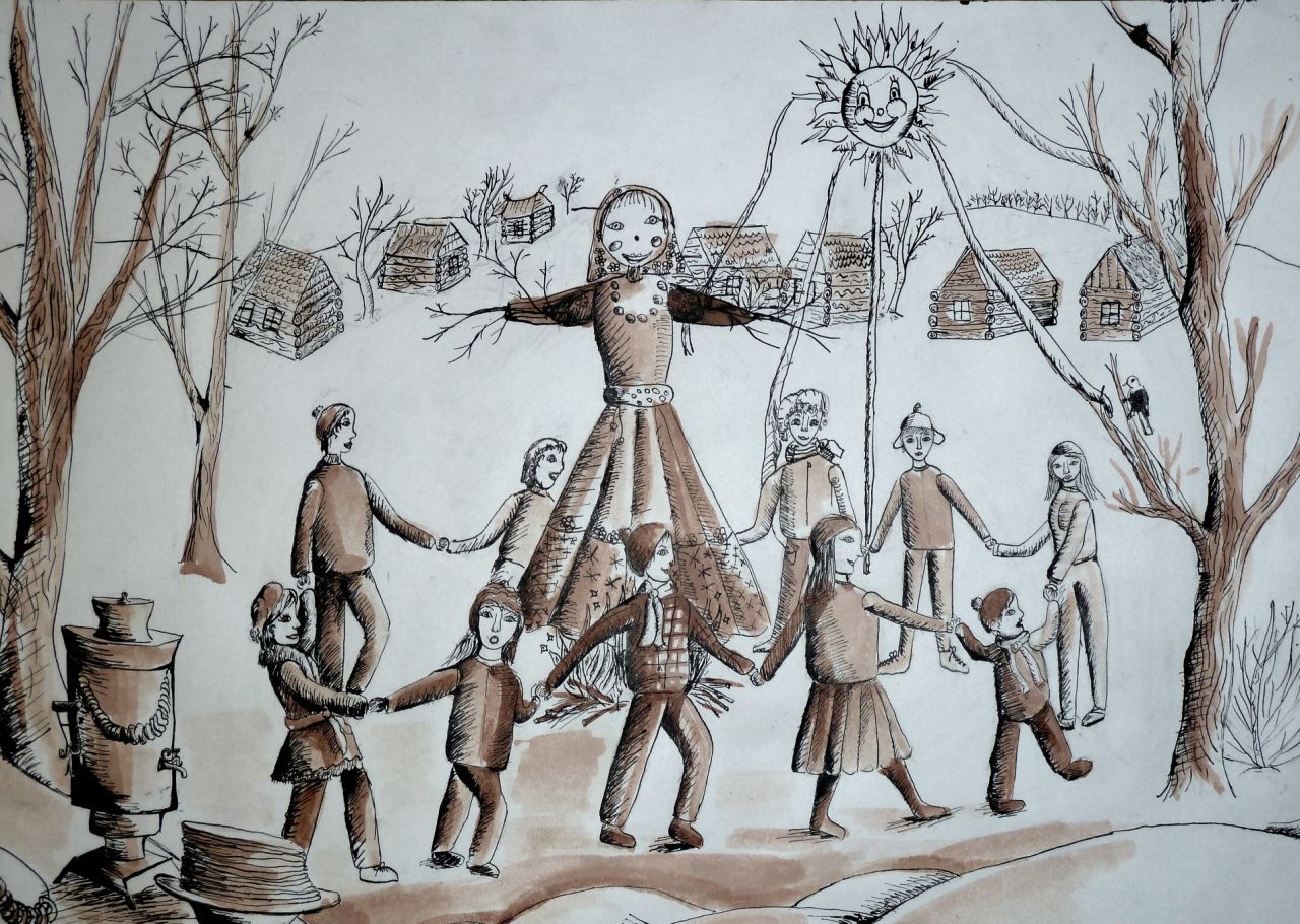 Hogyan kell felhívni Shrovetide? Rajzolj egy tavaszi szünetet a gyerekekkel