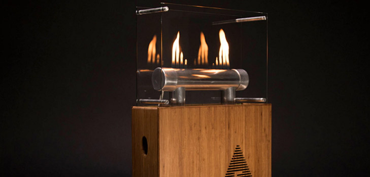 Tűz varázslat: oszlopkandalló Fireside Audiobox