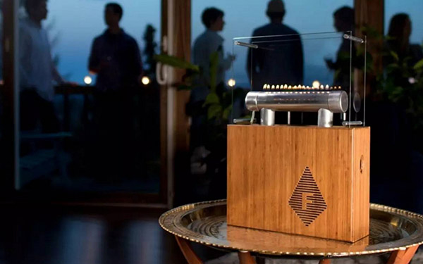 Tűz varázslat: oszlopkandalló Fireside Audiobox