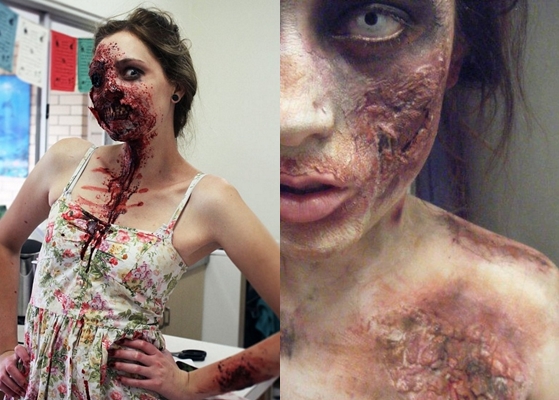 Zombie átalakítása Halloween: fotó, videó hogyan készítsd el a saját kezed