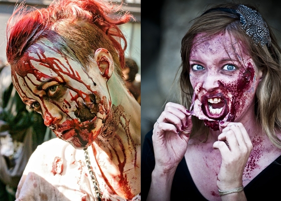 Zombie átalakítása Halloween: fotó, videó hogyan készítsd el a saját kezed