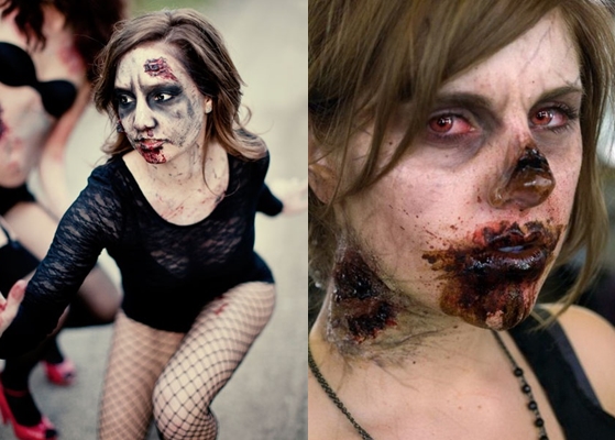 Zombie átalakítása Halloween: fotó, videó hogyan készítsd el a saját kezed