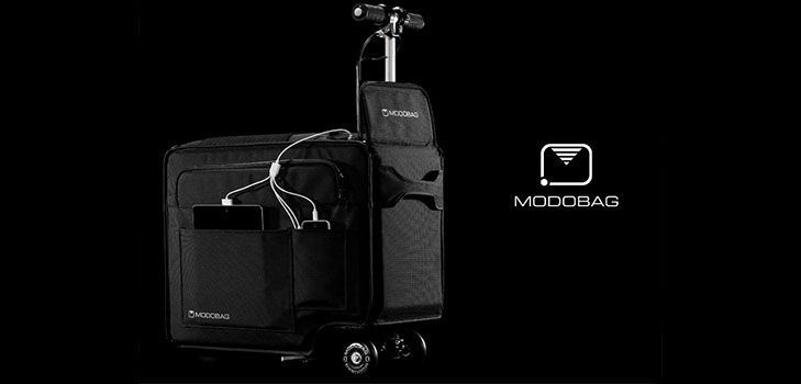 Modobag az élénk utazáshoz: az első motoros bőrönd