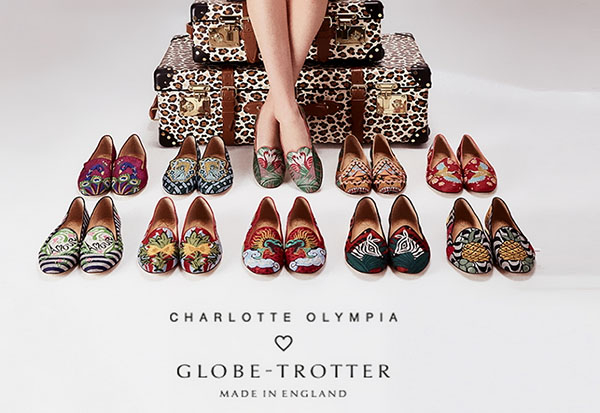 A szabadidő: utazási gyűjtemény Globe-Trotter x Charlotte Olympia