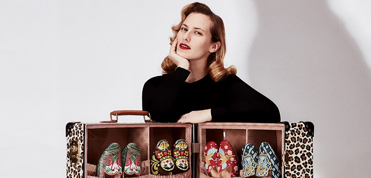A szabadidő: utazási gyűjtemény Globe-Trotter x Charlotte Olympia