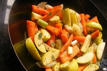 Kép egy recept sült sertés nyak a sütőben