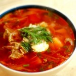 Hogyan készítsünk egy öltözködést a borsch a télen a céklát - fotó recept