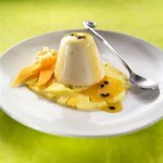 Kókuszos panna cotta prúszósszal