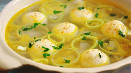 csirke leves gombóccal - recept egy fotóval