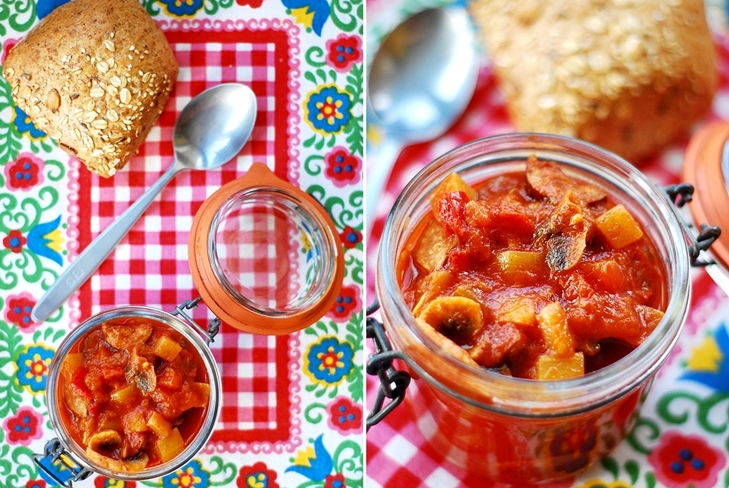 Lecsó paprika, paradicsom paszta télen - fénykép recept