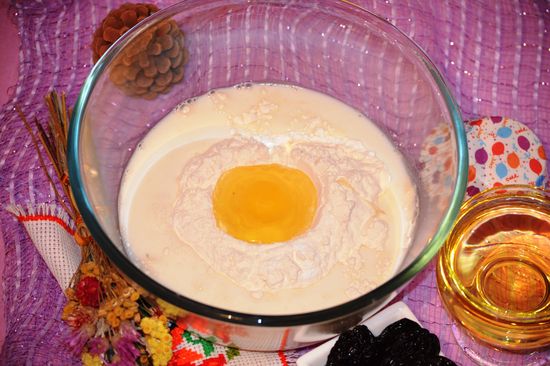 Step-by-step recept a szilvafélékhez készült muffinokhoz