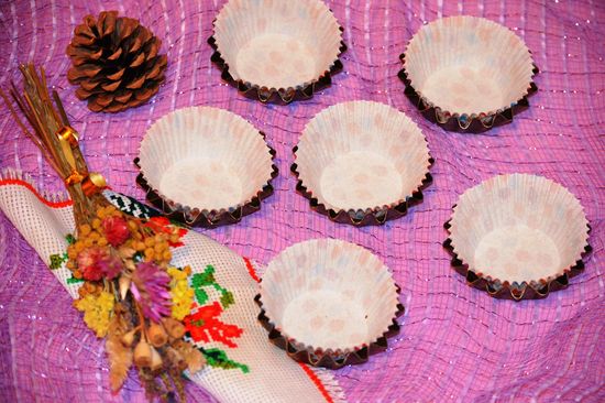 Step-by-step recept a szilvafélékhez készült muffinokhoz