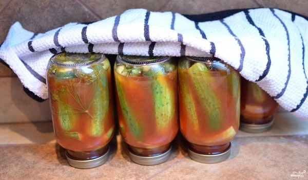 Transzfer ketchuptal télen - sterilizálás nélkül, dobozokban. Téli éles és ropogós uborka betakarítása ketchup chili-vel Transzfer ketchuptal télen - sterilizálás nélkül, dobozokban. Téli éles és ropogós uborka betakarítása ketchup chili-vel