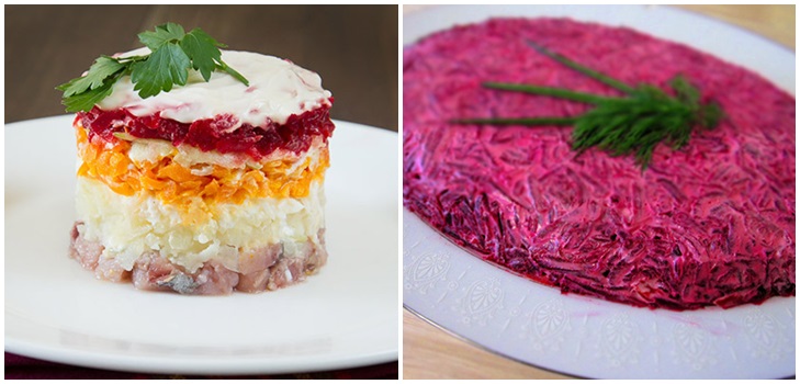 Recept heringre a szőrme alatt az újév otthon - klasszikus, tekercs, alma lépésről lépésre
