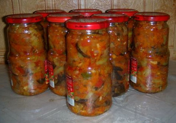 Padlizsán saláta télen